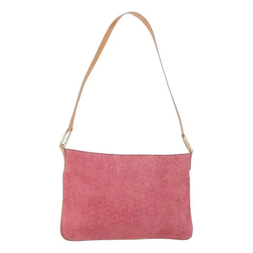 Vintage Celine C Macadam Pink Suede Shoulder Bag 💕